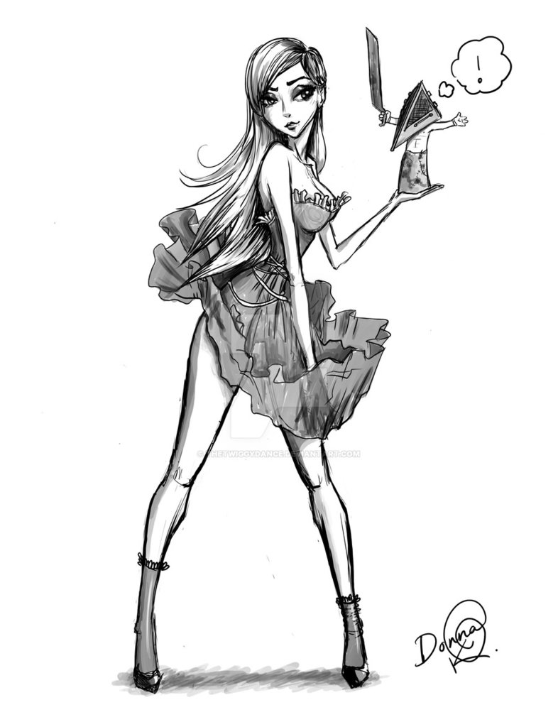 786x1017 Tiny Pyramid Head By Thetwiggydance