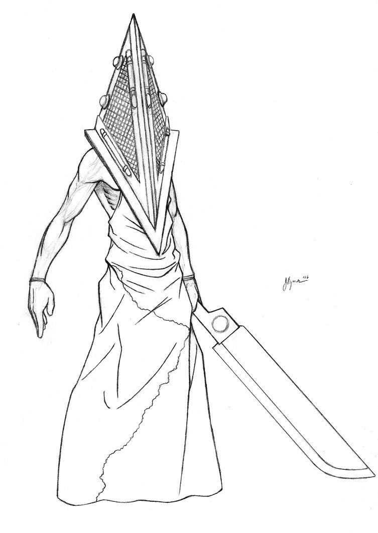 753x1061 Movie Pyramid Head Sketch By Jaybob On Silent Hill