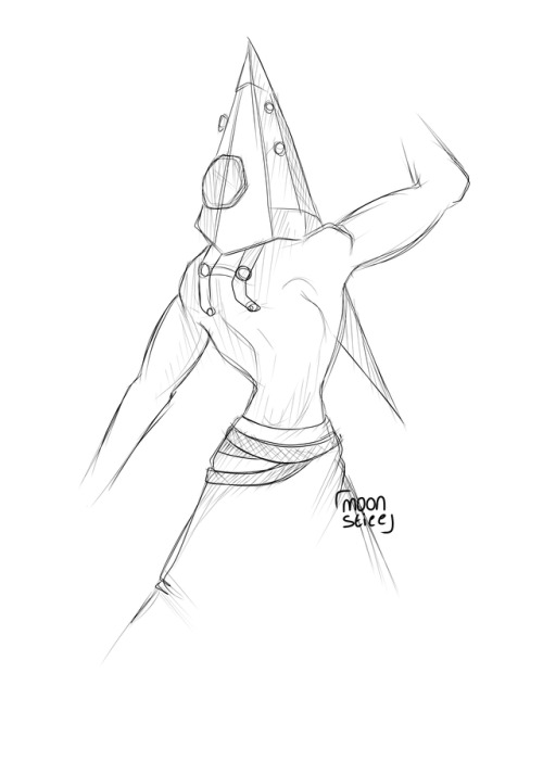 500x701 Pyramid Head Drawing Tumblr