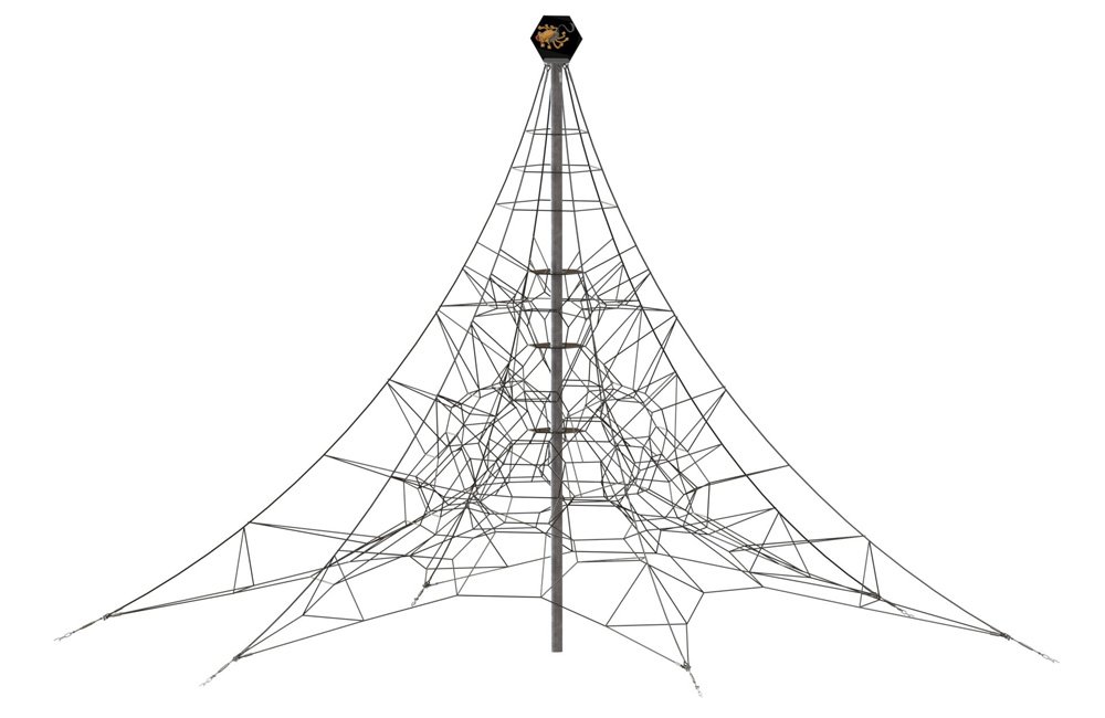 1000x650 Spider 8 Rope Pyramid With 6 Guy Lines