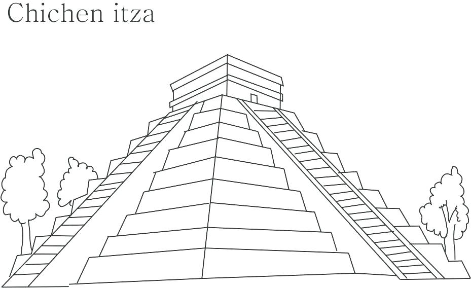 929x568 Pyramid Coloring Pages