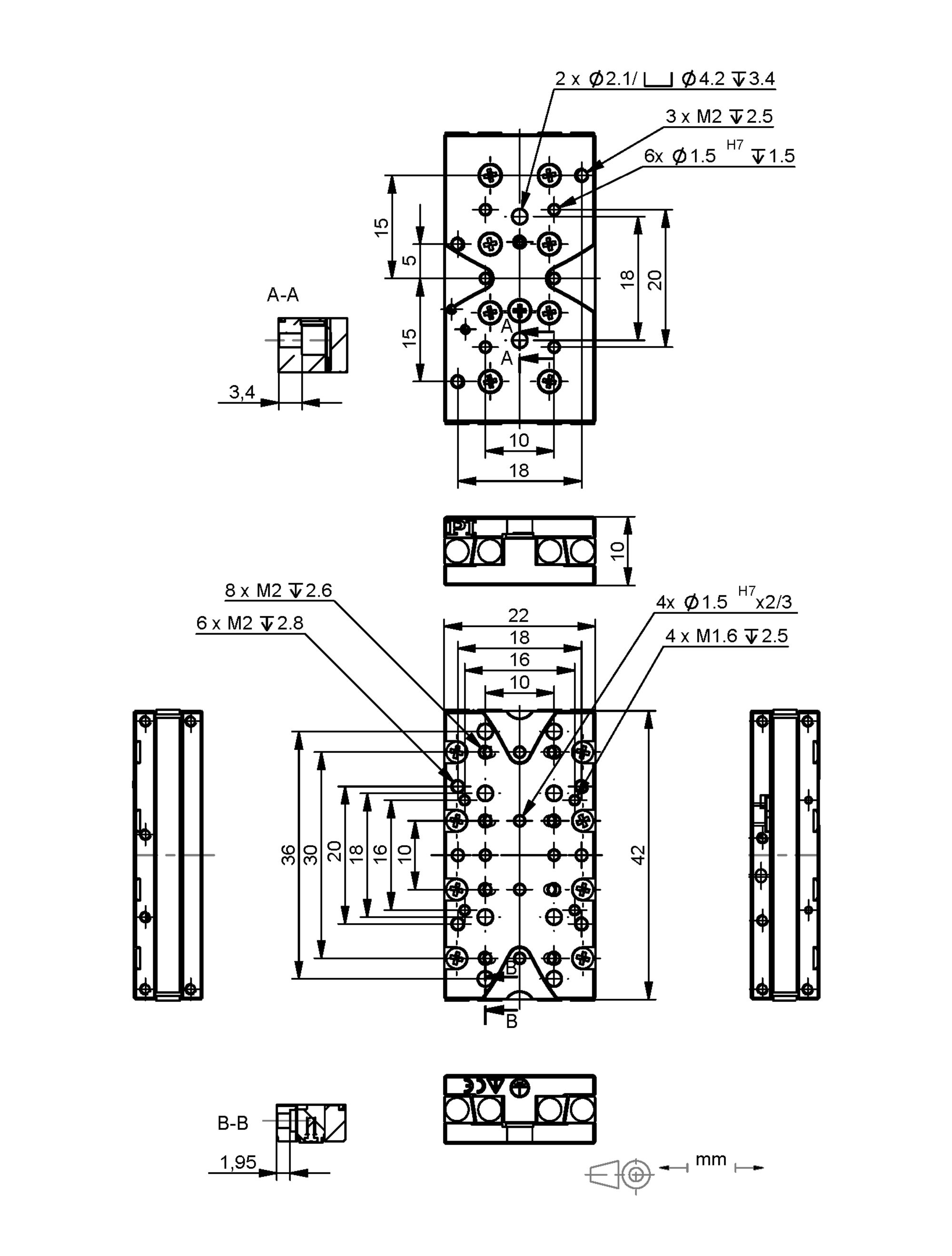 2000x2638 Q 522 Q Miniature Linear Stage