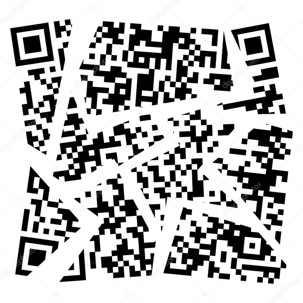1024x1024 Vector Broken Qr Code Stock Vector Th3fisa