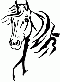 254x350 Horse Head Graphics