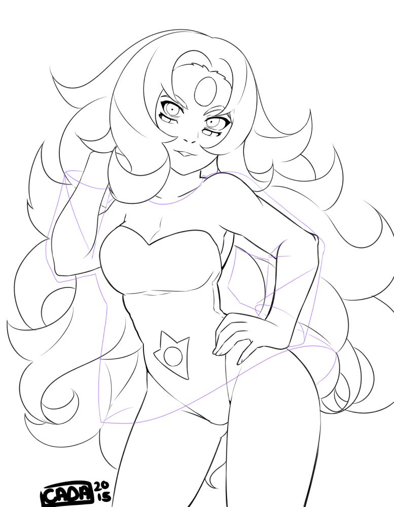 777x1000 Rainbow Quartz Lineart By R0cket Cat