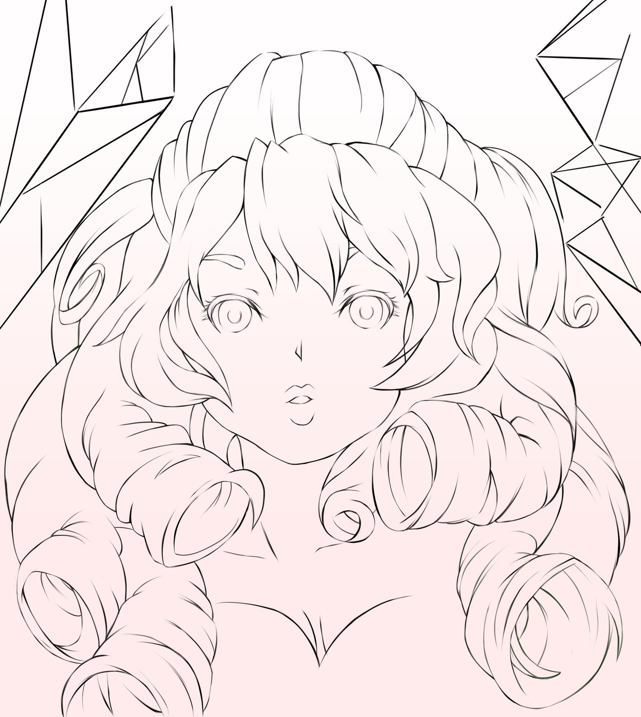 1280x1433 Rose Quartz Lineart By Yangspirit