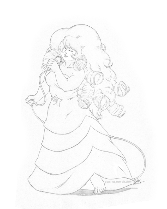 640x800 Rose Quartz Singing By Dagillus