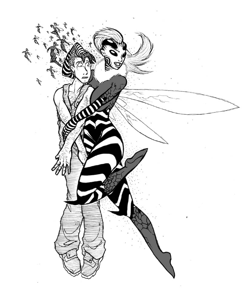 809x960 Joeengland Art Queen Bee 1 By Butterfly Dragon