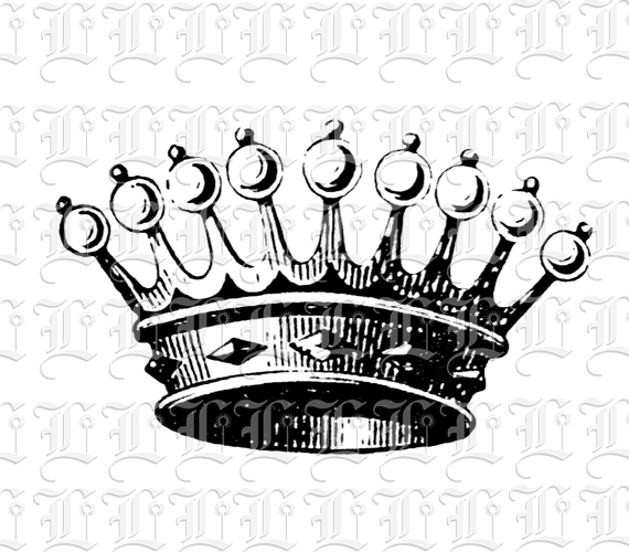 570x500 Queen Crown Iv Printable Luminarium Graphics