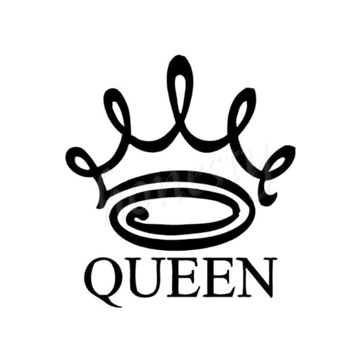 1200x1200 Queen Crown Wall Home Glass Window Door Car Sticker Laptop Truck