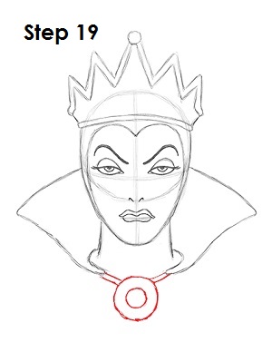 300x388 How To Draw Evil Queen 19 Drawing Tutorial Evil