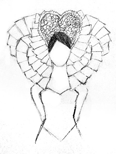 450x597 Queen Of Hearts Drawing Easy