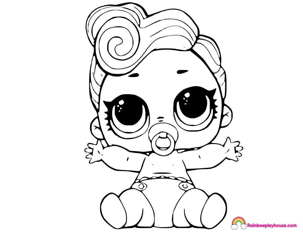 990x765 Lil Queen Printable Coloring Page