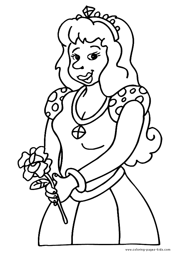 590x835 King And Queen Coloring Pages For Kids In Funny Draw Page