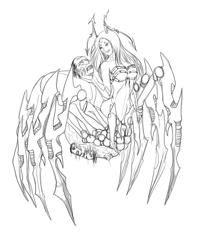 713x802 Spider Queen Sketch 1 By Pasunna Zacrifa