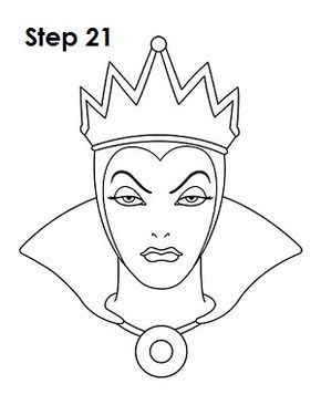290x375 Evil queen minimalist retro How To Draw The Evil Queen (Snow