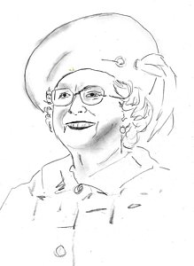 219x300 Queen Elizabeth Drawings