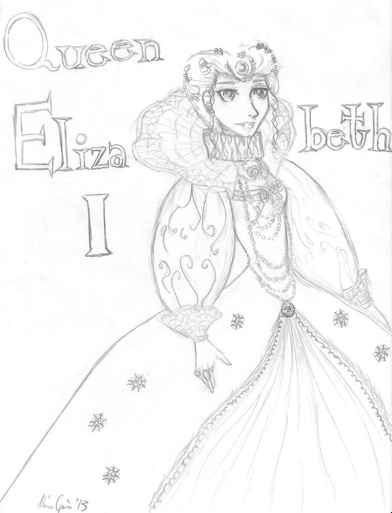 782x1022 Queen Elizabeth I By Moniposa