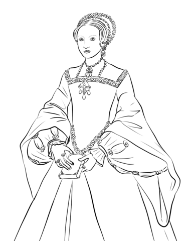 371x480 Queen Elizabeth I Coloring Page Free Printable Coloring Pages