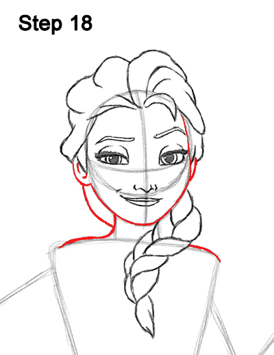 400x518 How To Draw Elsa (Full Body) From Frozen