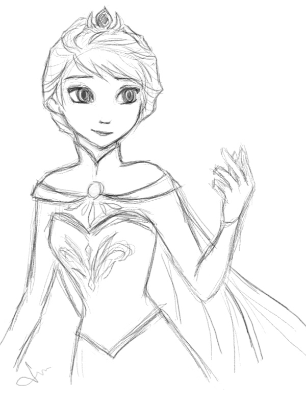 600x785 Queen Elsa By Septyong