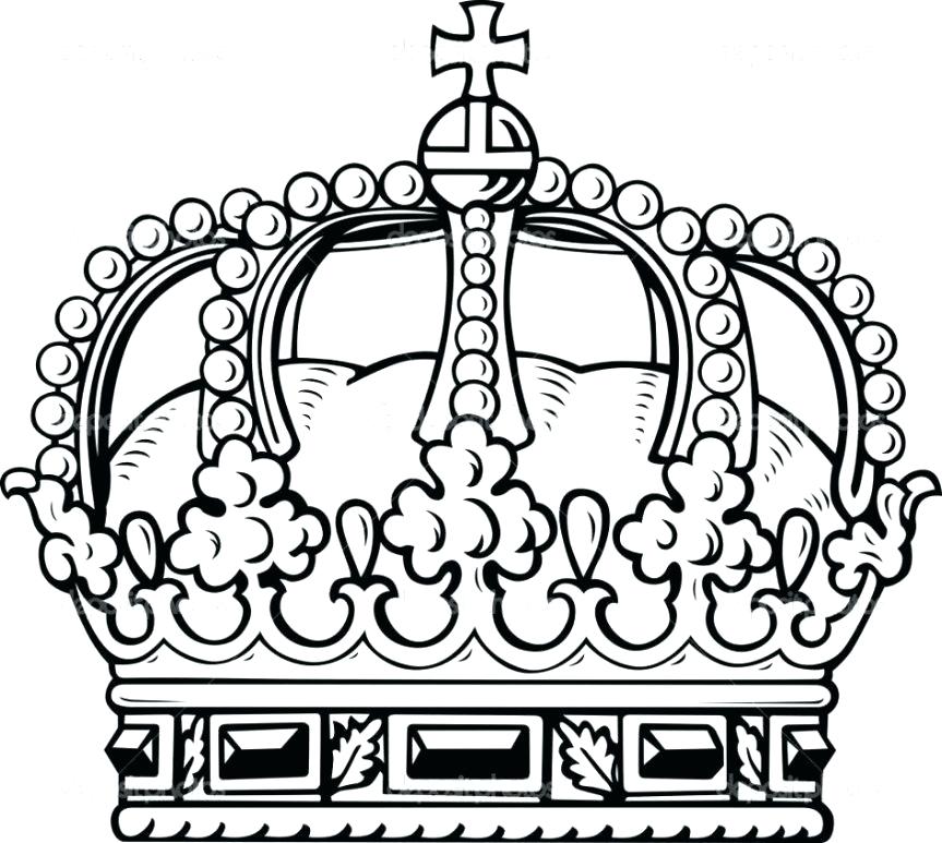 863x773 Crown Coloring Pages King Crown Coloring Page Free Printable
