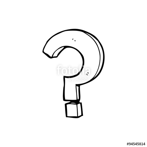 500x500 Line Drawing Cartoon Question Mark Stock Image And Royalty Free