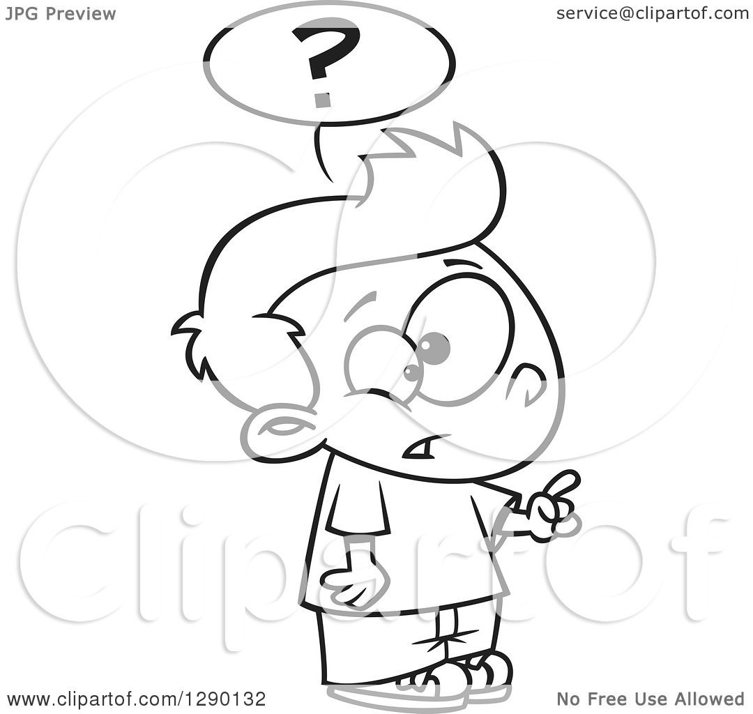 1080x1024 Cartoon Clipart Of Blacknd White Inquisitive Boysking