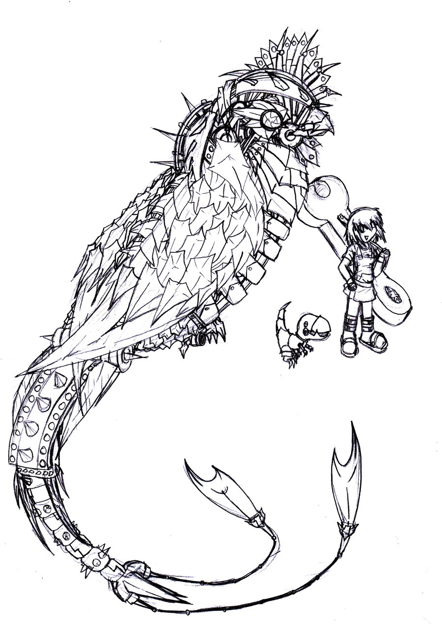 900x1269 Robot Quetzal By Narni