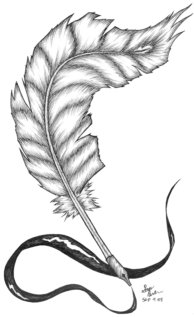 621x1010 Quill Tattoo By Saorikiorimi