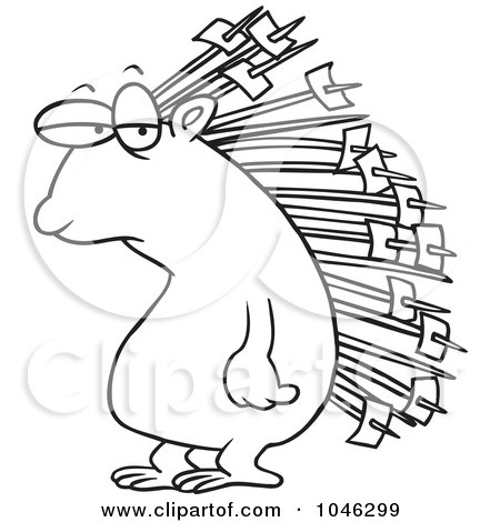 450x470 Quill Clipart Outline