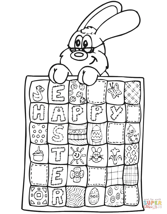 700x895 Easter Quilt Coloring Page Free Printable Coloring Pages