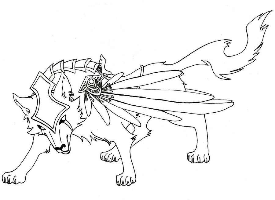 900x655 Steampunk Line Drawing