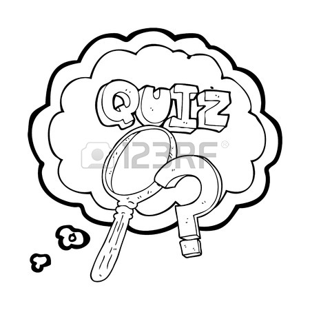 450x450 Freehand Drawn Thought Bubble Cartoon Quiz Symbol Royalty Free