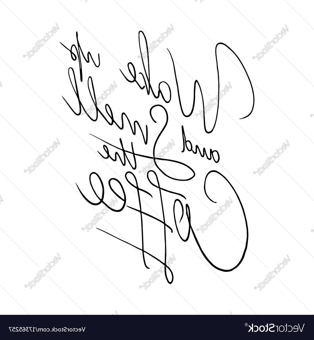 1000x1080 Best 15 Hand Lettering Quote With Sketch For Coffee Shop Vector