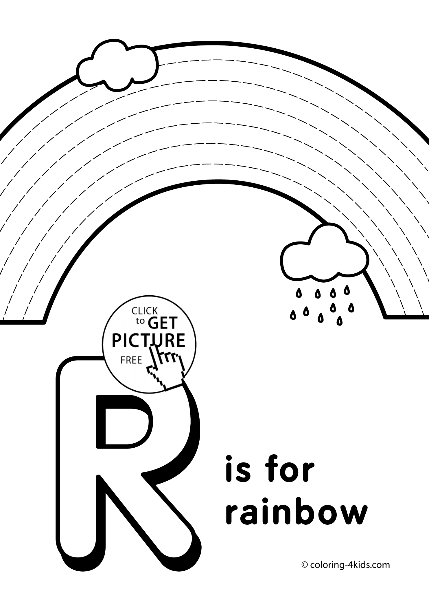 1483x2079 Letter R Coloring Pages Of Alphabet (R Letter Words) For Kids