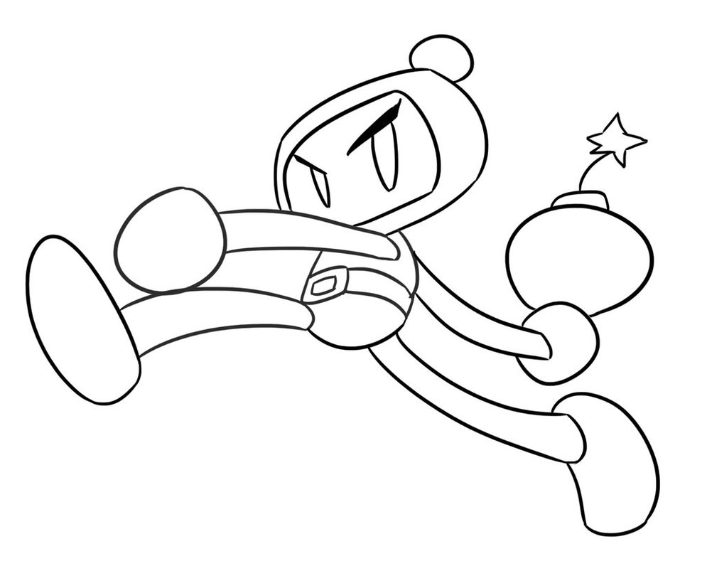 Bomberman Pages Coloring Pages