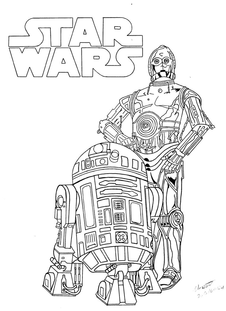 762x1048 R2d2 And Cp3o By Stu7189