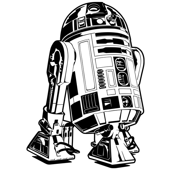 R2d2 Line Drawing at GetDrawings | Free download