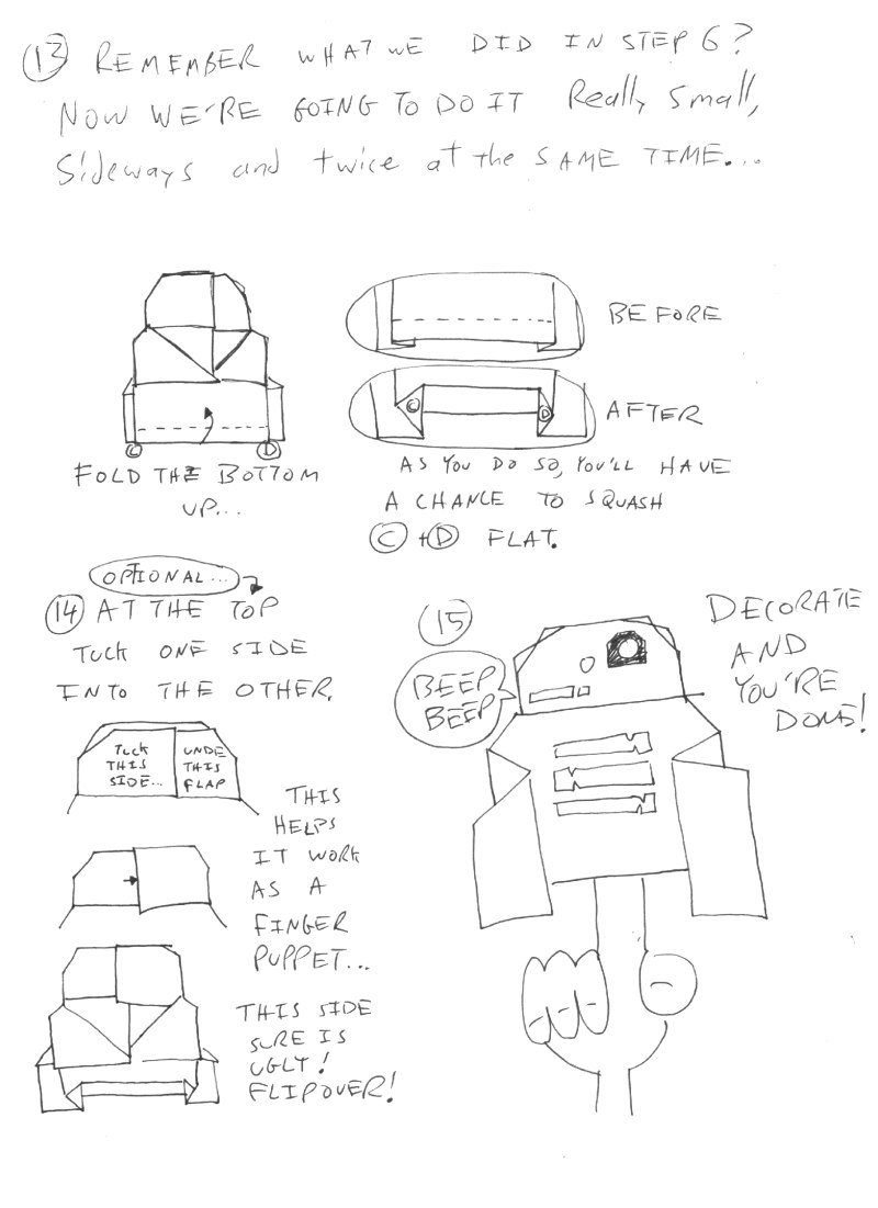 800x1101 Instructions For Origami R2d2! Plus A Contest! Happy Life Day