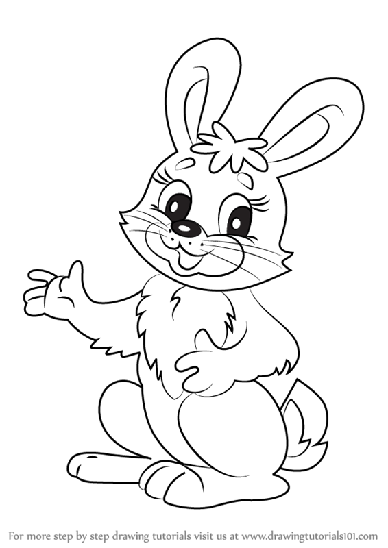 Rabbit Cartoon Drawing at GetDrawings | Free download