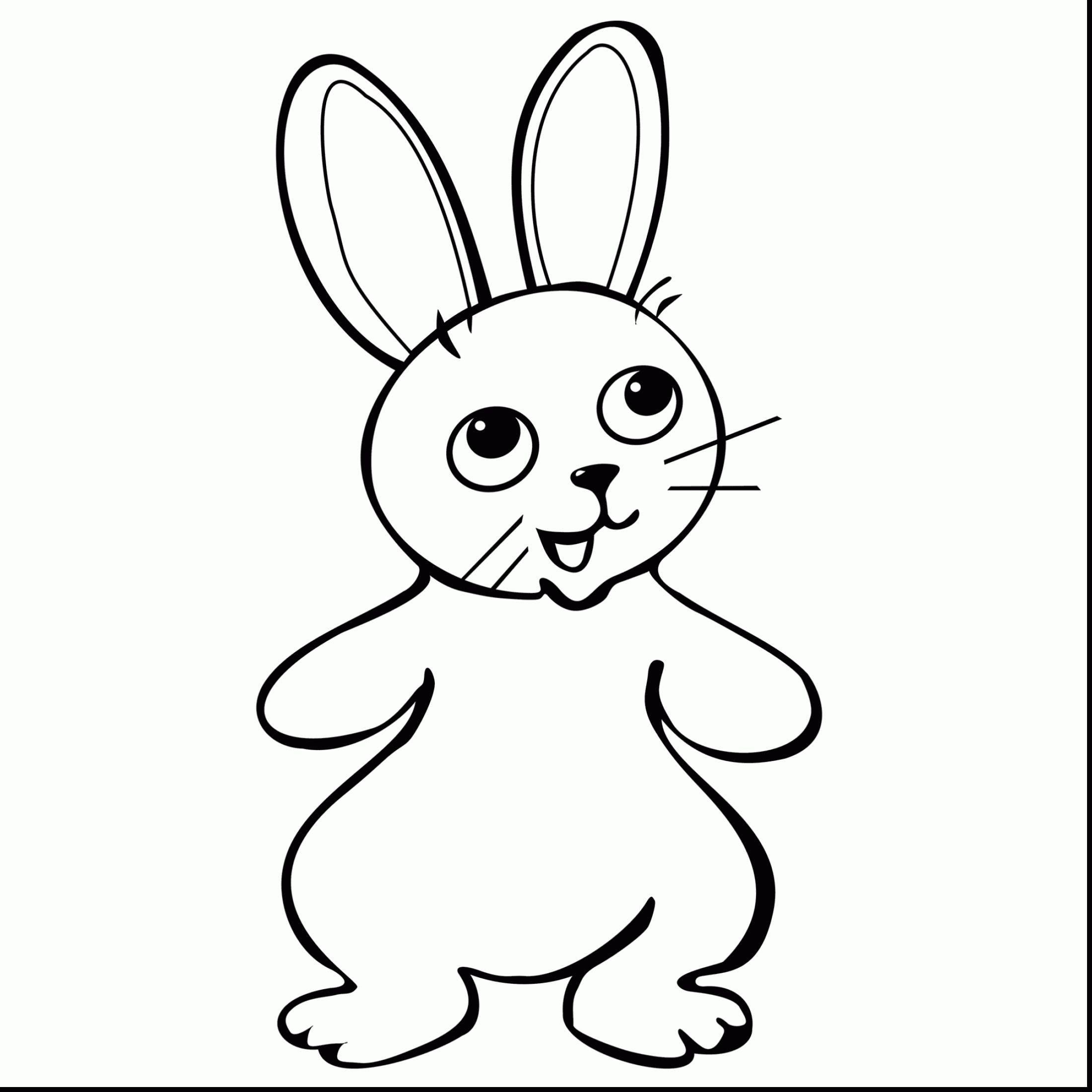 2200x2200 Bunny Rabbit Coloring Pages