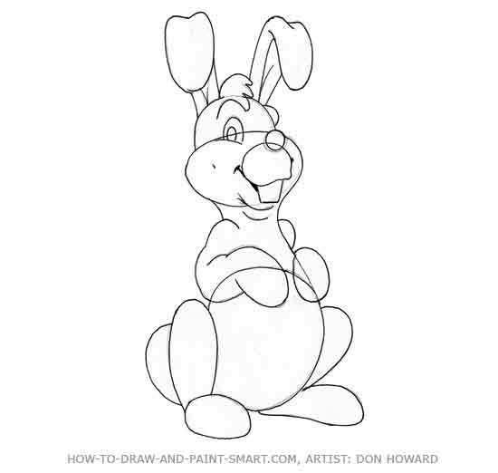 550x522 How To Draw A Rabbit