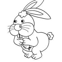 220x220 Cute Rabbit Coloring Pages