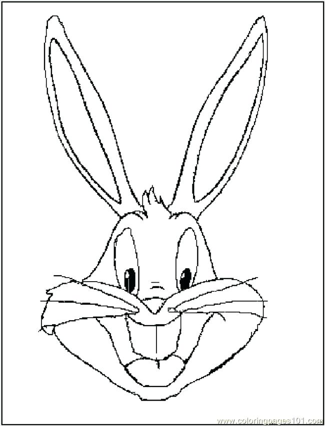 650x853 Rabbit Face Coloring Page Rabbit Face Coloring Sheet Faces Kids N