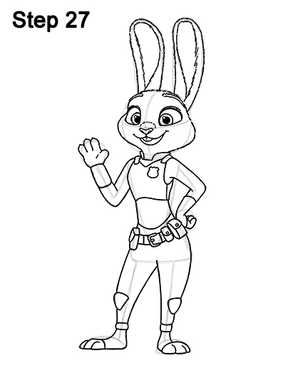 404x523 How To Draw Judy Hopss From Zootopia