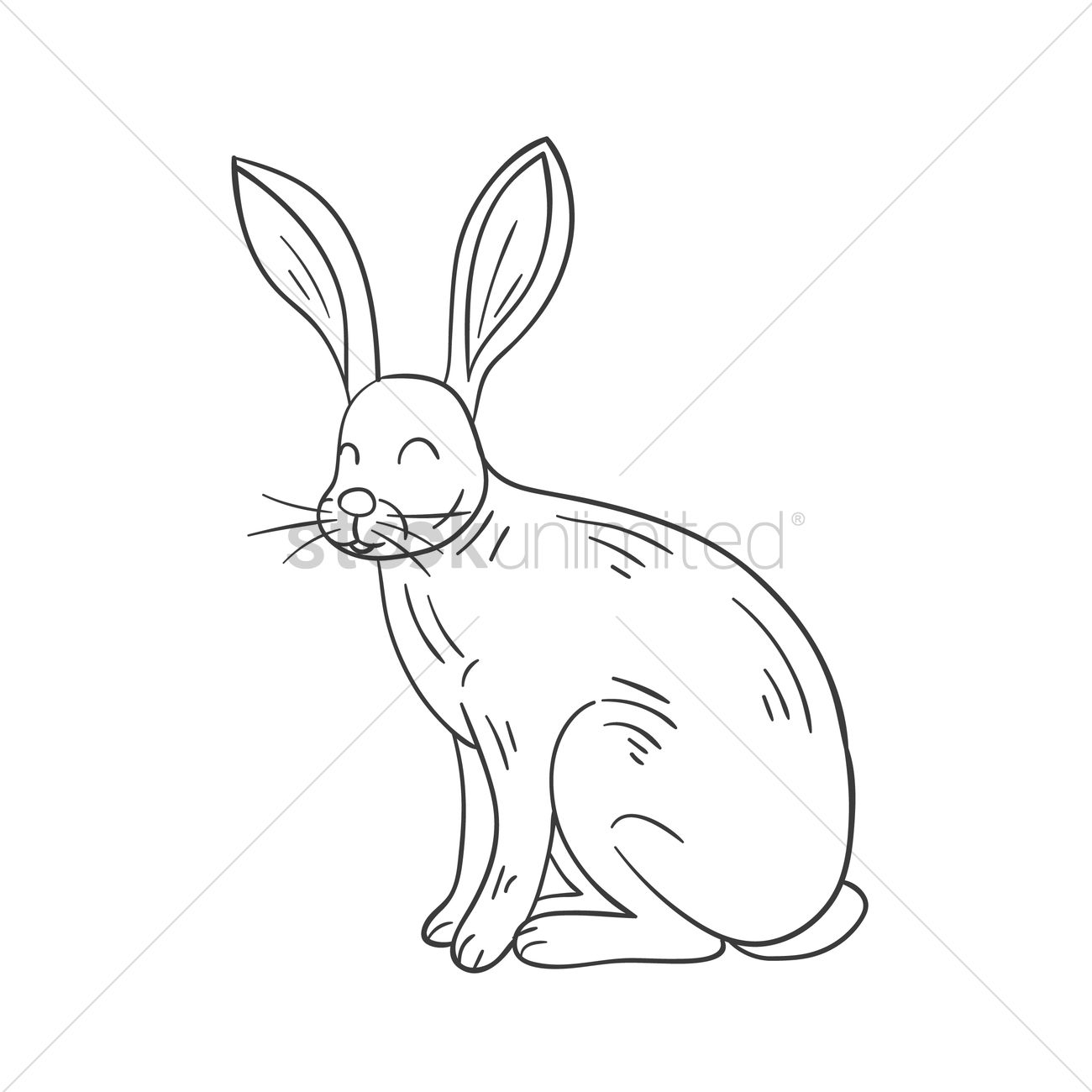 1300x1300 Rabbit Vector Image