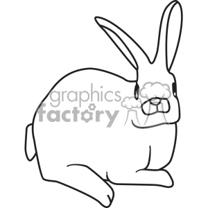 300x300 Royalty Free Rabbit Svg Cut File Vector Outline 402615 Vector Clip
