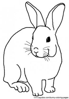 Rabbit Outline Drawing at GetDrawings | Free download