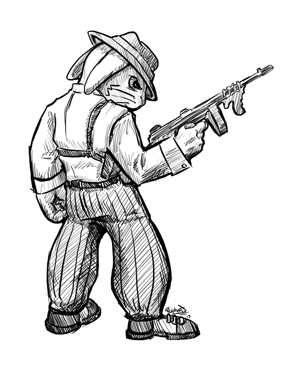 600x743 Gangster Rabbits On Behance